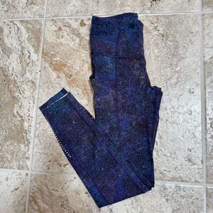 lululemon Speed Up Tight II - Pockets (Sz 2) Blue Cosmic Running Leggings